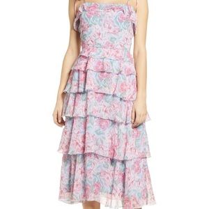 WAYF tiered floral dress